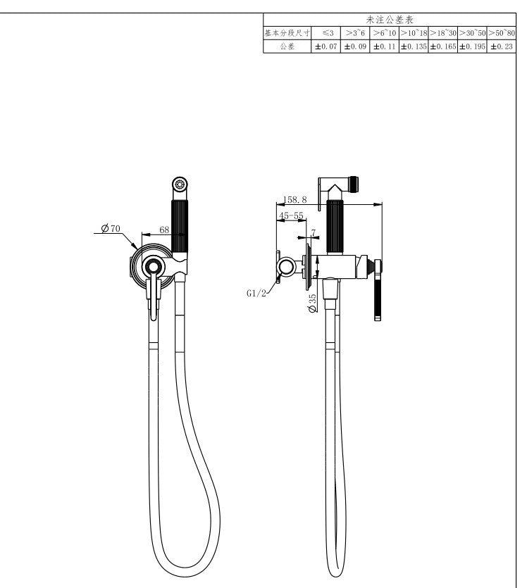 כיסוי חיצוני לאינטרפוץ למתיזן זהב PVD