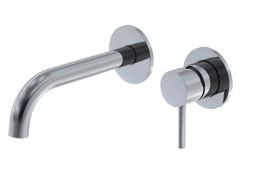 ברז קירי פיית מילוי קצרה מהקיר פלטינום בגימור מוברש