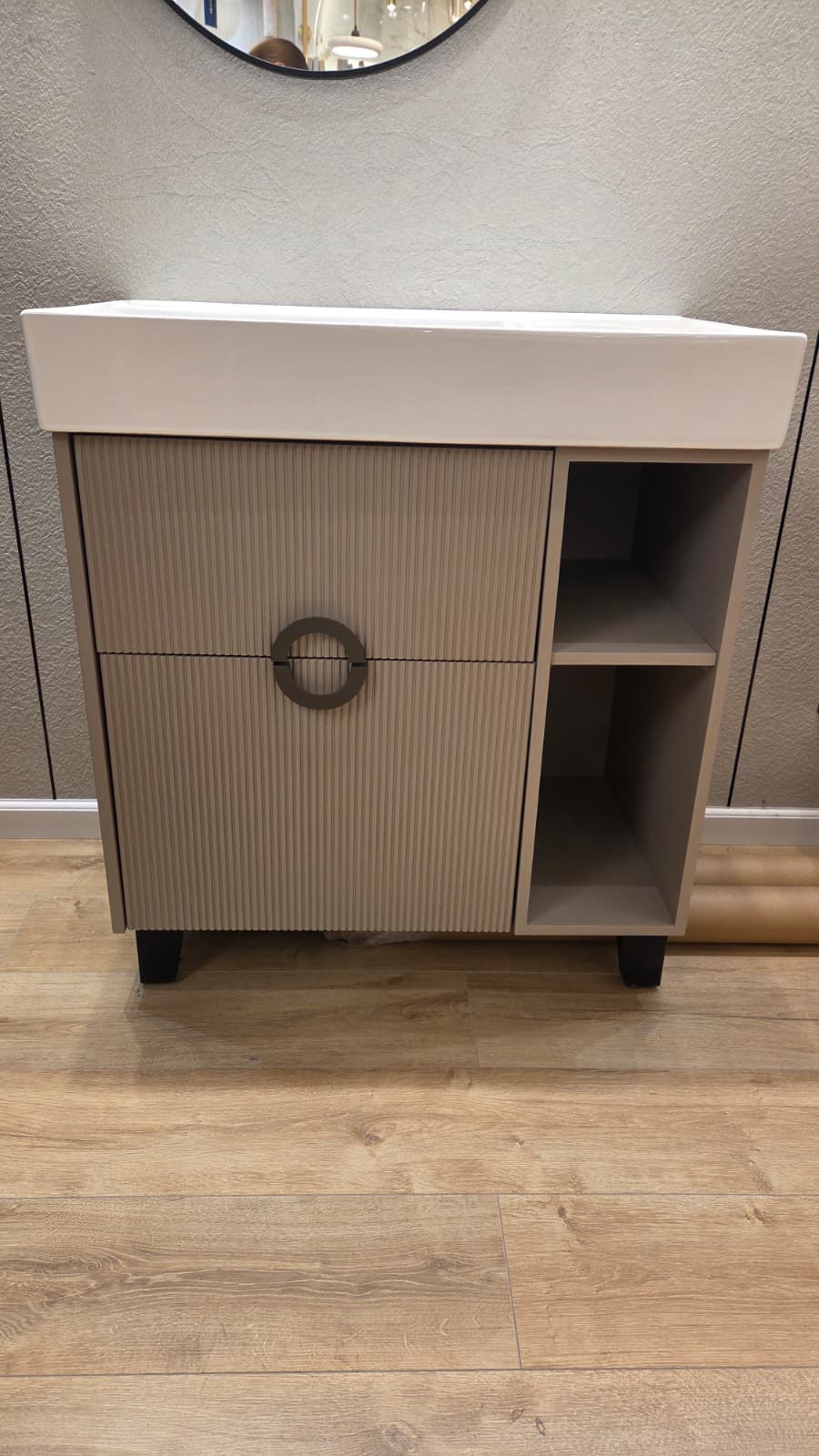 ארון אמבט אפוקסי עומד דגם חמי כולל כיור צד מעוצב