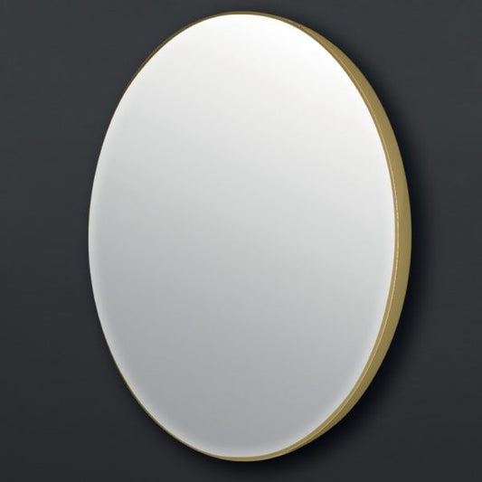 מראה עגולה מסגרת זהב מוברש קוטר 40 D