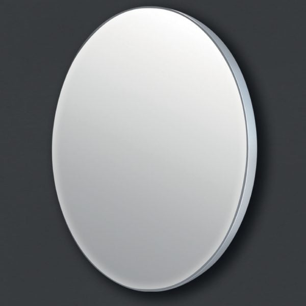 מראה עגולה מסגרת ניקל מוברש קוטר 80 D