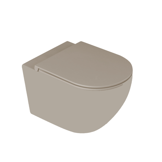 אסלה תלויה דגם COLOR צבע קפוצ'ינו מט SB