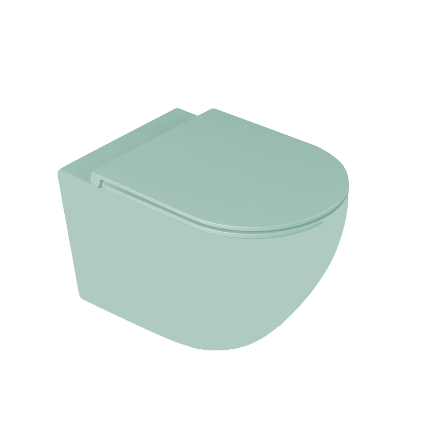 אסלה תלויה דגם COLOR צבע מנטה מט SB