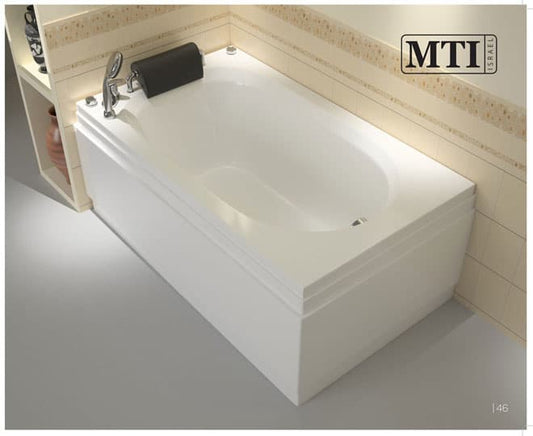 MTI-01-120X70 אמבטיה מלבנית + רגליים