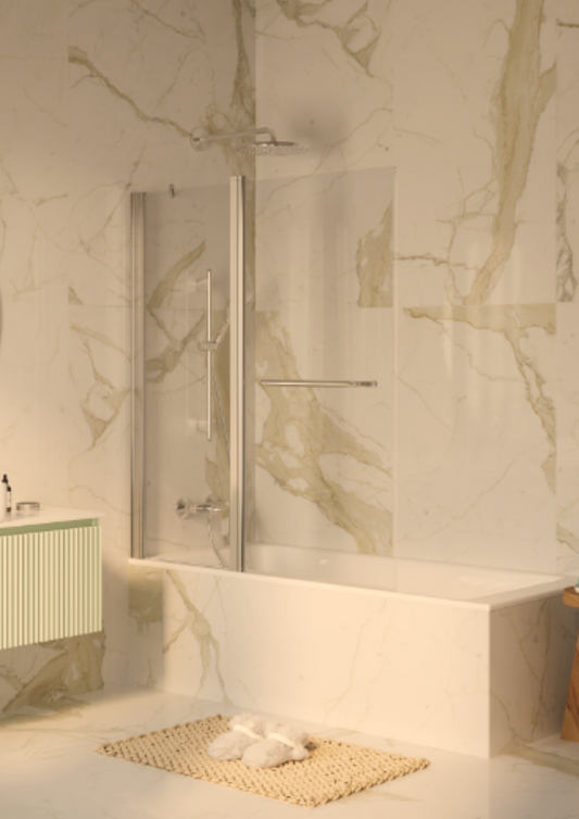 אמבטיון דאלי פרזול ניקל זכוכית שקופה 120 ס"מ NG