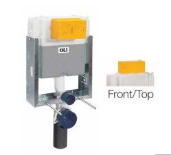 מיכל הדחה פנאומטי סמוי נמוך לקיר בטון EXPERT