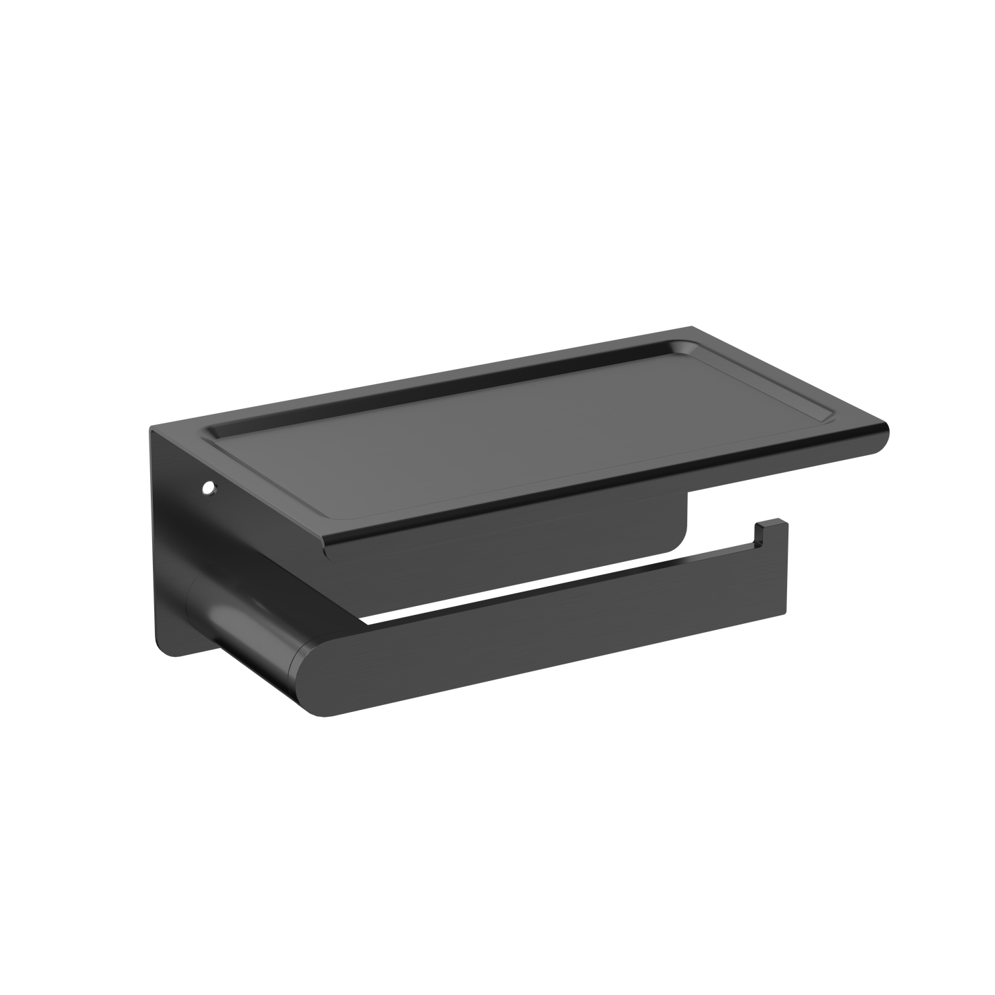 מחזיק נייר עם מדף גרפיט מט דגם לשם