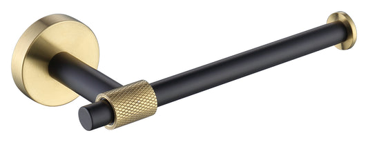 מחזיק נייר טואלט זהב מט ושחור מט דגם שוהם