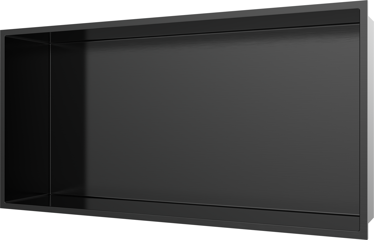 נישה נירוסטה מלבנית גרפיט מט 30/60 הפיתרון החדשני למקלחת