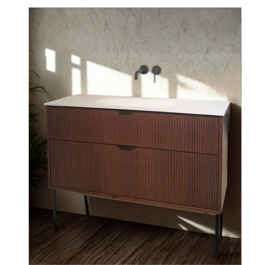 ארון אמבט עץ כיור אינטגרלי קוריאן דגם קאי