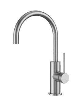 ברז ברבור קצר סדרת VOL316 | נירוסטה טבעי PE