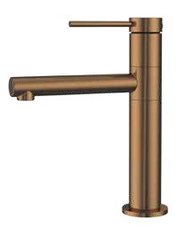 סדרת VOL316 | רוז גולד מוברש PVD PE ברז פרח נמוך פיה מסתובבת