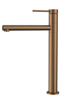 סדרת VOL316 | רוז גולד מוברש PVD PE ברז פרח גבוה פיה מסתובבת