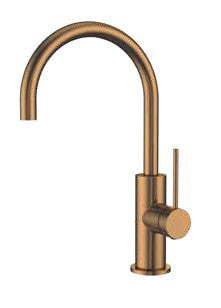 סדרת VOL316 | רוז גולד מוברש PVD PE ברז ברבור קצר