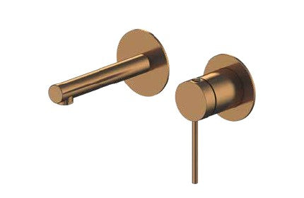 סדרת VOL316 | רוז גולד מוברש PVD PE ערכה חיצונית לקיר נסתר פיה 13 ס"מ