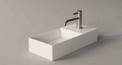 כיור רחצה מונח/תלוי מלבני 55*25 עם חור לברז סדרת SPY SH