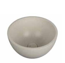 כיור עגול מונח צבע אבן חול לבנה PE