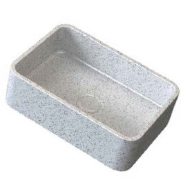 כיור מלבני מונח צבע אבן חול לבנה PE