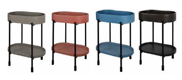 סט קונסולה- כיור אליפסה + מגש בטון+ רגליים, צבע לבחירה PE