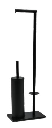 מתקן נייר + מברשת דגם שיקגו צבע שחור NS