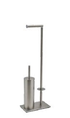 מתקן נייר + מברשת דגם שיקגו צבע ניקל מט NS