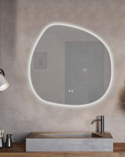 מראת לד אמורפית יוקרתית צורת אבן D