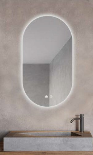 מראת לד אובלית יוקרתית 50/90 D