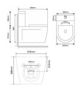 מונובלוק תלוי גלוי לוטוס קומפלט