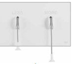 לחצן MORE IS LESS לחצנים מכניים