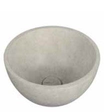 כיור עגול מונח צבע בטון בהיר PE