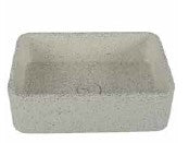 כיור מלבני מונח צבע שחור טראצו PE