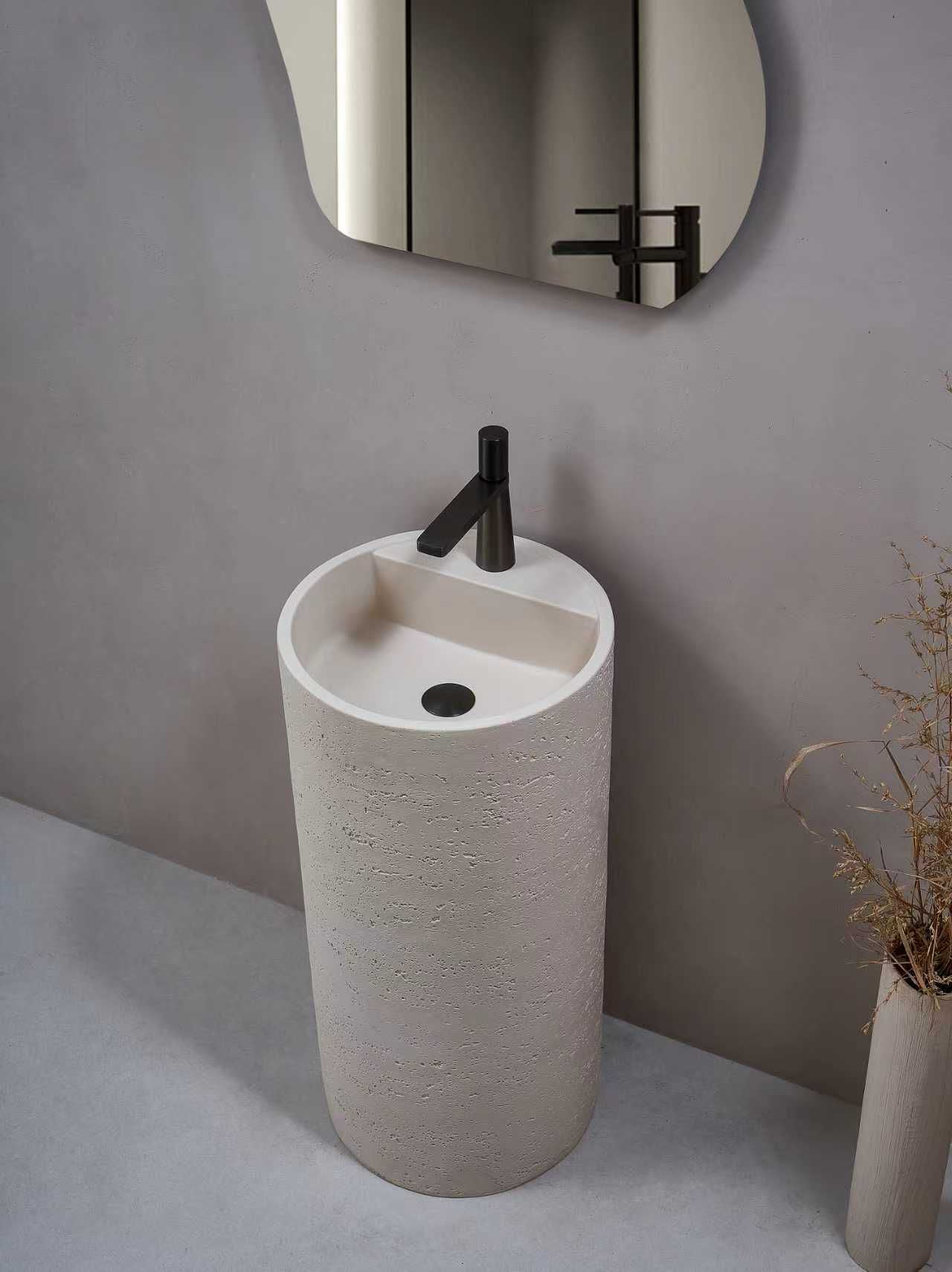 כיור רצפתי ארטיפיקל סטון דגם בטון