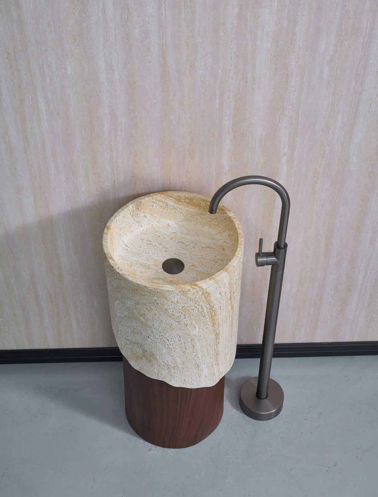 כיור רצפתי ארטיפיקל סטון דגם נר