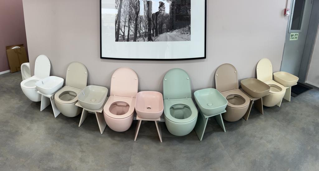 אסלה תלויה דגם COLOR צבע אבן מט SB