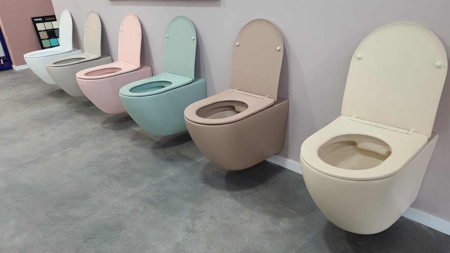 אסלה תלויה דגם COLOR צבע אבן מט SB