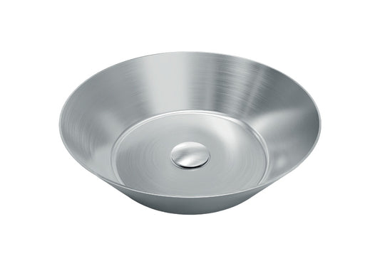 כיור נירוסטה מונח עגול קונוס