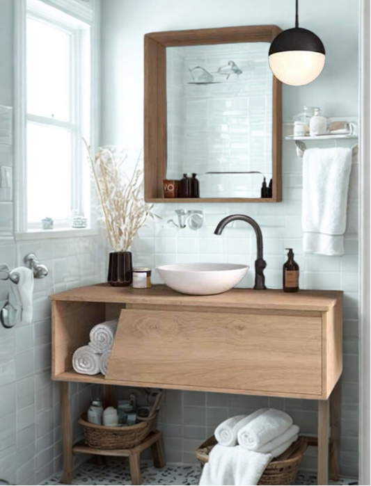 ארון אמבט תלוי לאגון פורניר אלון גודל 80