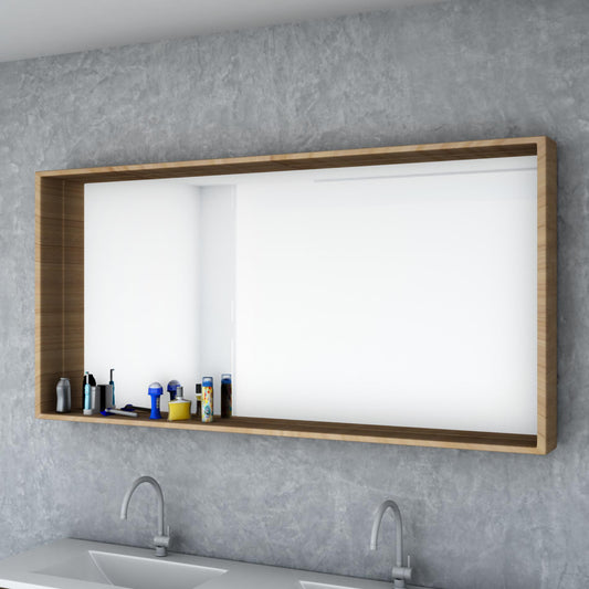 מראה מסגרת מדף מלבנית בוצר