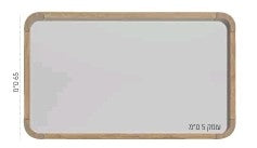 מראה מסגרת עץ מלא סקייפ 100